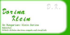 dorina klein business card